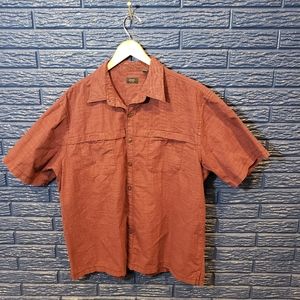 ARROW XL RED SHORT SLEEVE BUTTON DOWN